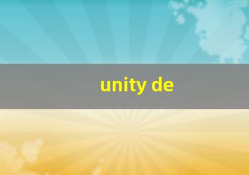 unity de